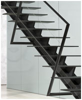 black steel railing