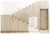 plywood stairs