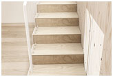wooden oak stairs