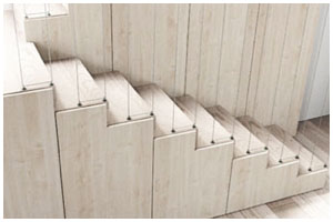 wooden stairs